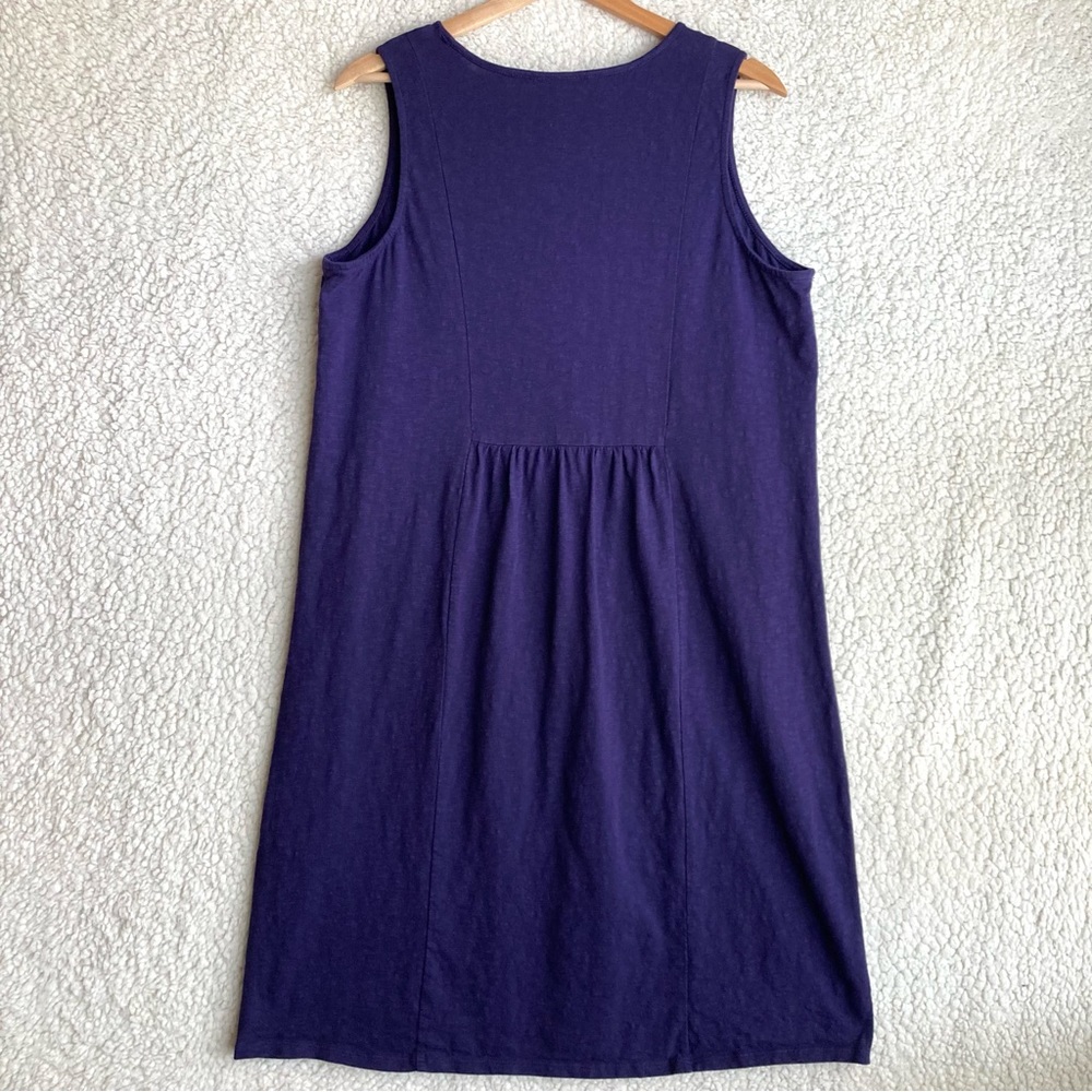 J Jill Women's dark blue sleeveless jersey knit dress, Sz M - Picture 13 of 16